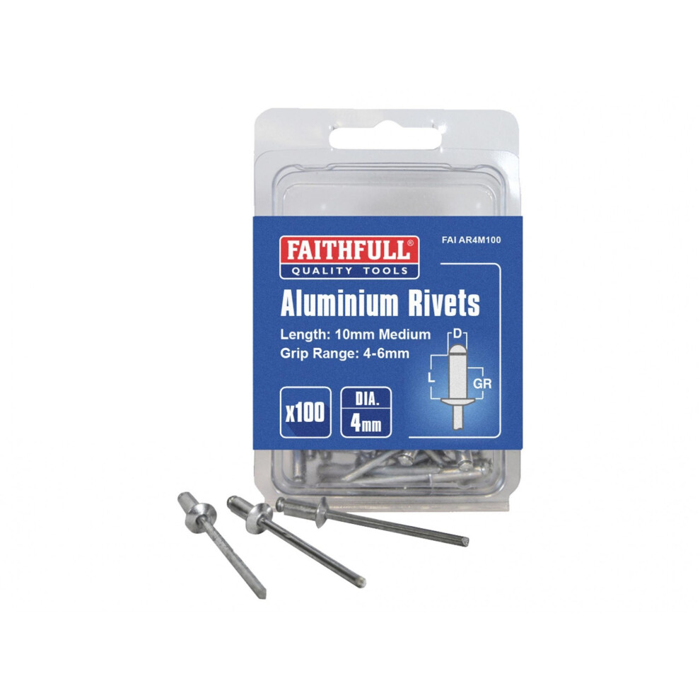 Faithfull Aluminium Rivets