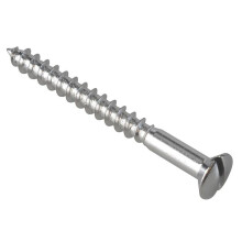 Forgefix Multi-purpose Screw Sl Raised Head Chrome Plated 4.0 X 40mm Forgepack 20