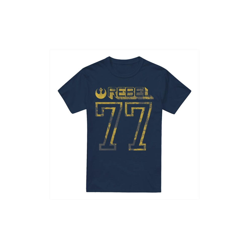 Star Wars (Xxl, Navy) Mens Rebel 77 T-Shirt