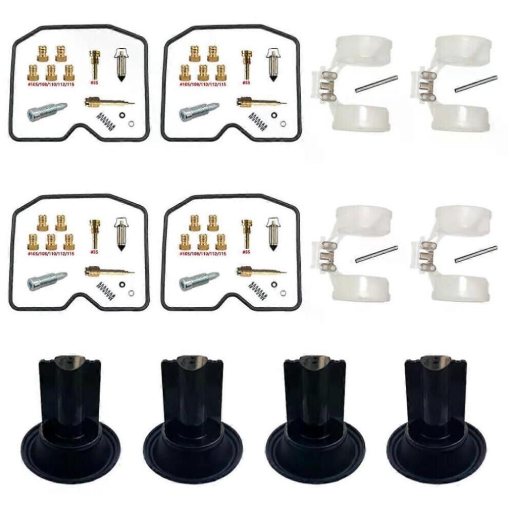 Carburetor Repair Kit Compatible With Kawasaki Zephyr 550 Zr550 B Motorcycle (1990-1995) 9174446936740