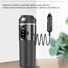 Tazza Riscaldata Elettrica per Auto da 12V e 24V, 500 Ml, Controllo Intelligente Della Temperatura, In Acciaio Inossidabile, con Touch Screen, Isolata