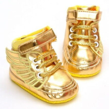 (Gold,0-6 Months)Nouveauné Toddler Bébé Fille Soft Crib Chaussures Mocassin Sneaker Tennis Botte