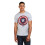 Captain America (M, Grey/Red/Navy) Captain America Mens Shield T-Shirt 4