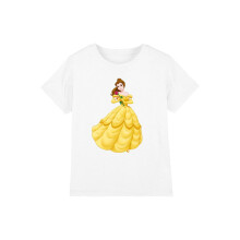 (7-8 Years, White) Beauty And The Beast Childrens/Kids Belle Rose T-Shirt