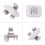Plastic Sun Visor Clip for Audi A5 S5 Q3 Q5 13