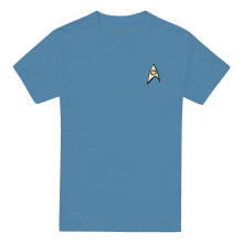 (S, Carolina Blue) Star Trek Unisex Adult Science Uniform T-Shirt