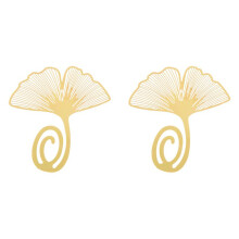 2X Lesezeichen GinkgoBlatt Metall Geschenk Mitbringsel Buch Lese