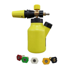 Schaumkanone Bis zu 4500 PSI, Schaumkanone mit 5 Hochdruckreiniger-Düsenspitzen und 1/4-Zoll-Schnellanschluss