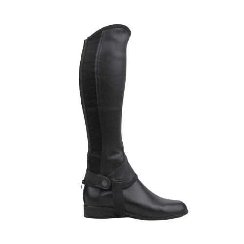 (M, Black) Saxon Childrens/Kids Equileather Half Chaps