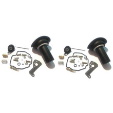 2-delige carburateurreparatieset, compatibel met de Virago XV535 (1990–2001) XV 535 motorfiets, inclusief zuiger, membraan en pak