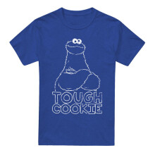 (L, Royal Blue) Sesame Street Unisex Adult Touch Cookie T-Shirt