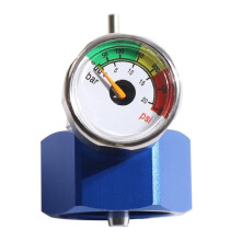 Adaptateur de Remplissage de Propane Airsoft pour Gaz Vert avec Manomètres Couvercle de Protection pour Dé à Coudre avec Réservoir de Camping au