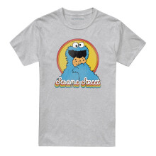 (5XL, Athletic) Sesame Street Unisex Adult Cookie Monster Layered T-Shirt