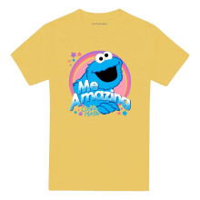 (M, Banana Yellow) Sesame Street Unisex Adult Me Amazing Cookie Monster T-Shirt