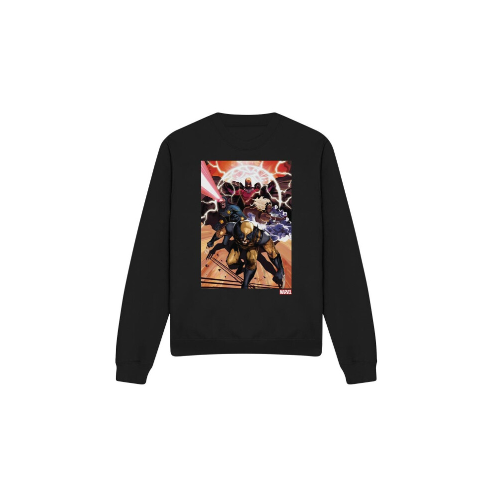 Marvel (L, Black) Unisex Adult X-Men Team Attack Sweatshirt