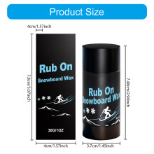 Rub-on Ski Snowboard Wax,Portable Crosses Country Wax Quick Waxing for Outdoors