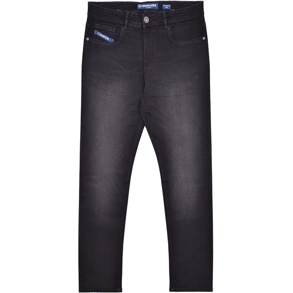 Lambretta (38S, Dark ) Mens Chester Straight Jeans Blue