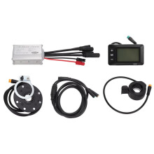 Regolatore di Velocità Comune per Bici Elettrica 15A 36V 48V con Pannello GD01 da 1 A 2 Cavi, Kit Completamente Impermeabile