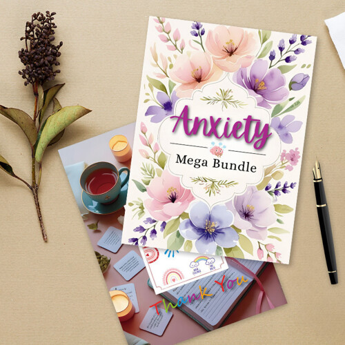 Portable Therapy Notebook for Stress Reduction Mindfulness Writing Companion