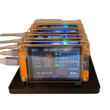 5X 1030KH/S NMMiner NerdMiner+5 Slots Stand Upgraded Harshrate Bitcoin Crypto Solo Miner 2.8 Inch Display Home BTC