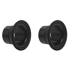 2X Bass Drum Enhancer ABS Rubber Bass Drum Kick Enhancer with Black Port Hole Protector,Mic Hole Drum ,Black