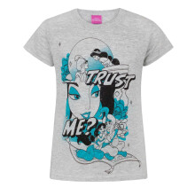 (9-11 Years, Grey Marl) Aladdin Childrens/Kids Trust Me Jasmine T-Shirt