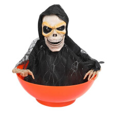 Halloween Candy Bowl Electric Fruit Tray Haunted Party Props Bowl for Trick or Treating Halloween Party Decoration B