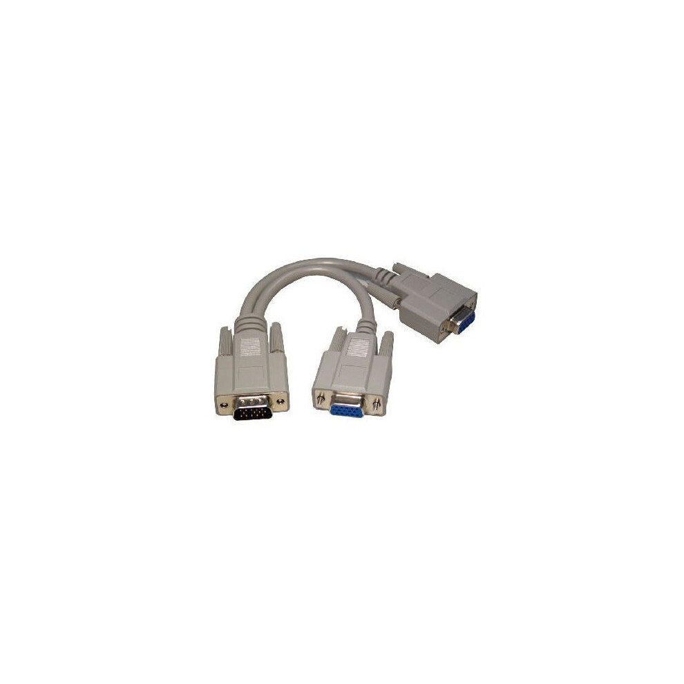 Cms Cables 0.2M Svga 1X M To 2X F Splitter Cable - Ddc 5055781212642