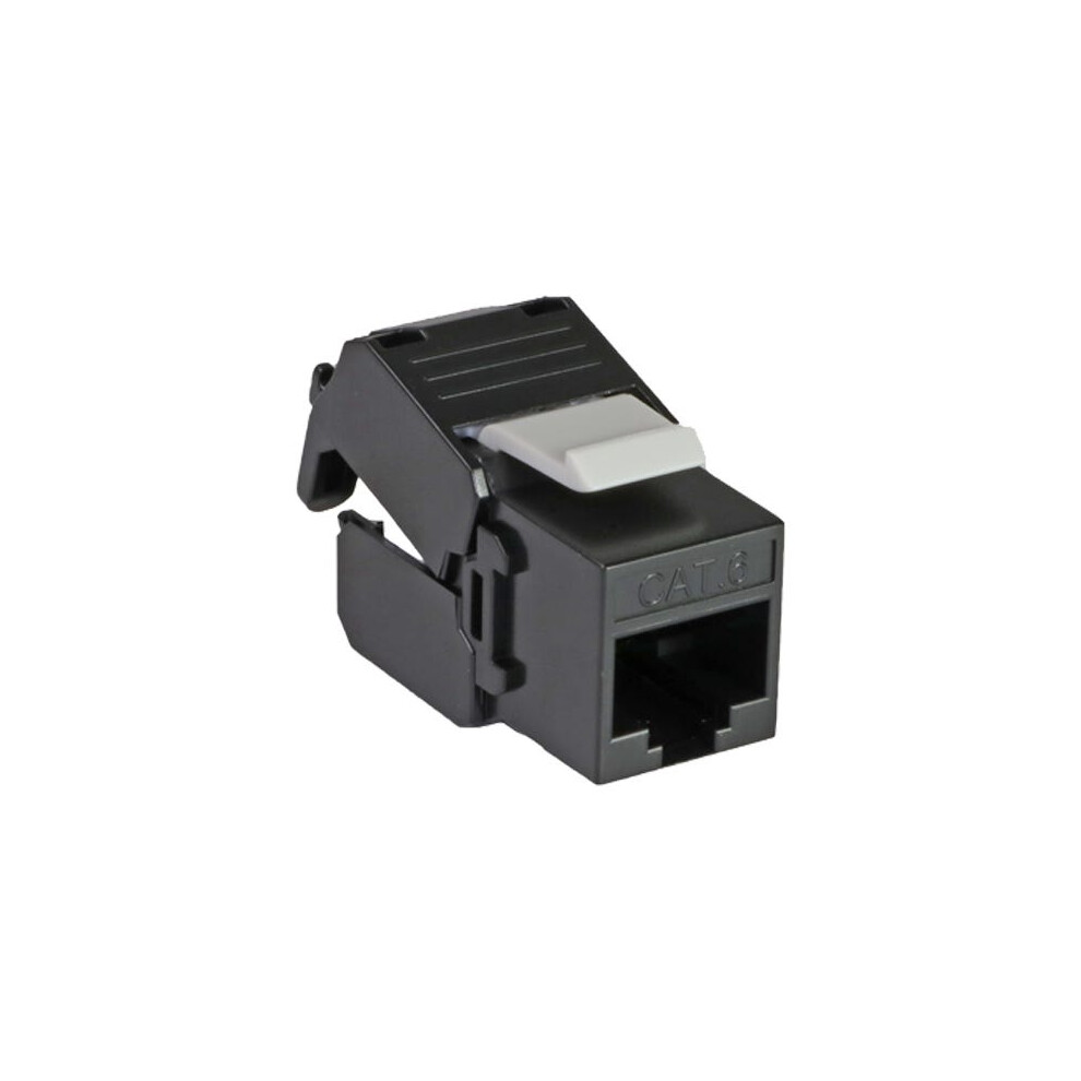 Cablenet Cat6 UTP Tool-Less Keystone Jack Black
