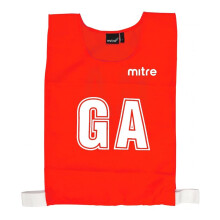 (L, Red) Mitre Unisex Adult Training Bib (Pack of 7)