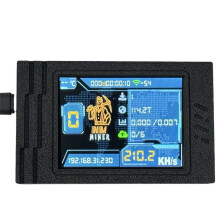 235KH/S NMMiner NerdMiner Bitcoin Crypto Solo Lottery Miner 2.8 Inch Display with Case Upgraded NerdMiner