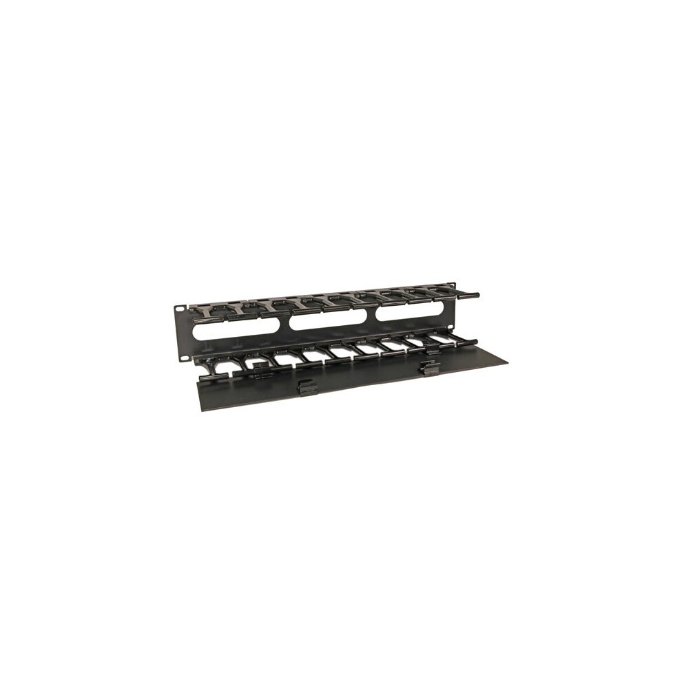 Cablenet 2U Slotted Finger 19Inch 92Mm Depth Cable Management Black 5056750315890