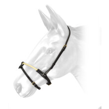 (Cob, Black) Whitaker RNB Leather Horse Noseband