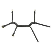 (X Full, Black) Whitaker Leather Horse Combination Noseband