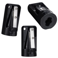 3 Pack Carpenter Pencil Sharpener, Manual Portable Woodworking Sharpens, Contractor Pencil Sharpener, Black