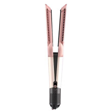 Negative Ion 2 in 1 Hair Dryer Flat Iron Dual Heat Styler for Quick Drying Straightening Travel Friendly Use B EU Plug