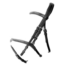 (Cob, Black) Whitaker Vienna Sheepskin Horse Bridle With Reins