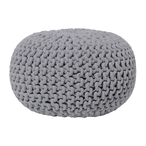 Beliani Pouffe CONRAD Cotton Grey
