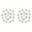 34Pcs Daisy Flower Embroidered Patch Iron/Sew  Applique for Dress Backpack Jacket (White) 1