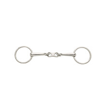 (6.25in, Silver) Lorina French Link Loose Ring Bradoon