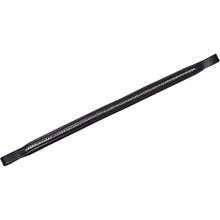 (Full, Black) Collegiate Diamante Leather Browband
