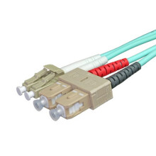 Cablenet 5m OM3 50/125 LC-SC Duplex Aqua LSOH Fibre Patch Lead