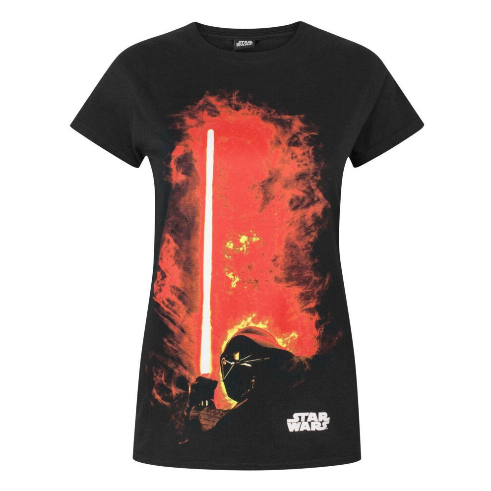 Star Wars (Xl, ) Womens/Ladies Darth Vader Lightsaber T-Shirt Black