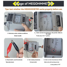 ZC25-4 Insulation Resistance Tester 1000V Tramegger Electrician Megohmmeter Hand Crank Tramegger Alloy