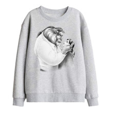 (5-6 Years, Athletic Heather) Beauty And The Beast Childrens/Kids Belle Beast Sketch Sweatshirt