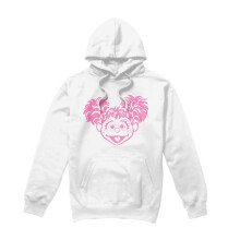 (L, White) Sesame Street Unisex Adult Hoodie