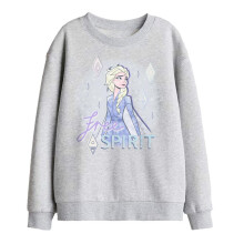 (7-8 Years, Athletic Heather) Frozen Childrens/Kids Believe In Yourself Elsa Sweatshirt