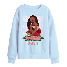(9-11 Years, Light Blue) Moana 2 Childrens/Kids Big Sis Moana Sweatshirt