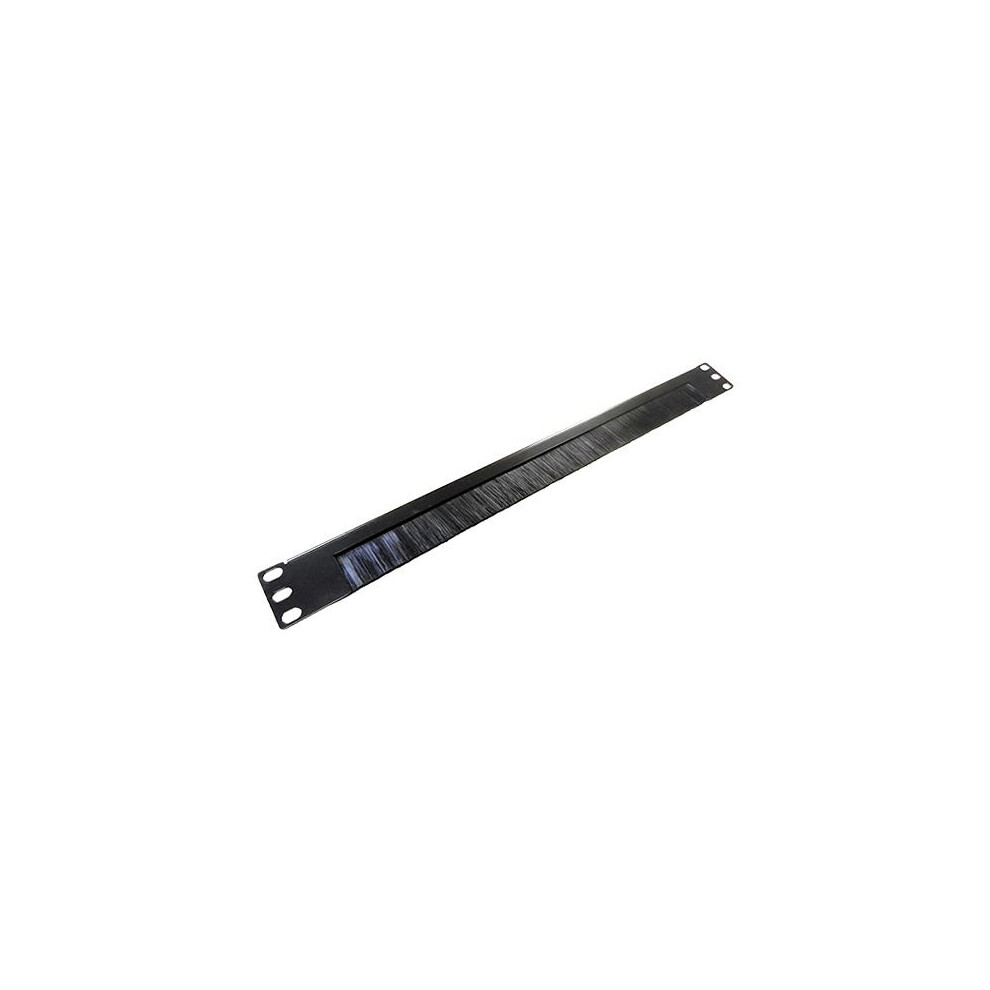 Cablenet 1U Brush Strip Panel Half Open Top Style Black 5056750315807