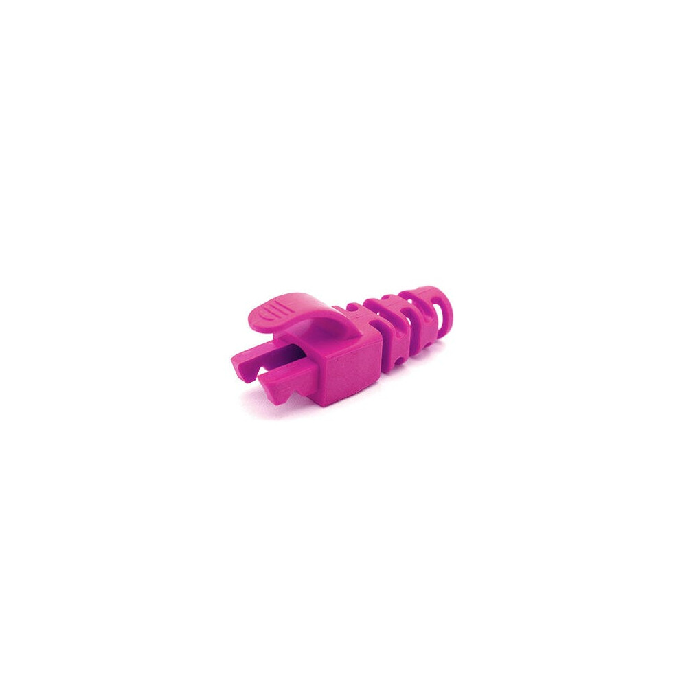 Cablenet RJ45 Snagless Strain Relief Flush Boot Pink 6.5mm